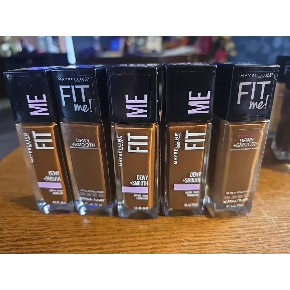 5X Lot Maybelline FIT ME Dewy + Smooth Foundation Normal To‎ Dry #375 Java NEW